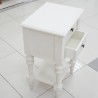 Bedroom: White Night Stand With two Drawers (image 14 of 19).