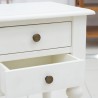 Bedroom: White Night Stand With two Drawers (image 16 of 19).
