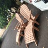 Living Room - Chairs: Teak Adirondack Chairs made of teakwood (image 6 of 6).