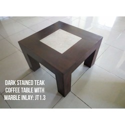 Living Room - Coffee Tables: JCT Marble Table made of teakwood, mahogany wood, marble (image 1 of 3).