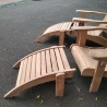 Living Room - Chairs: Teak Adirondack Chairs made of teakwood (image 5 of 6).
