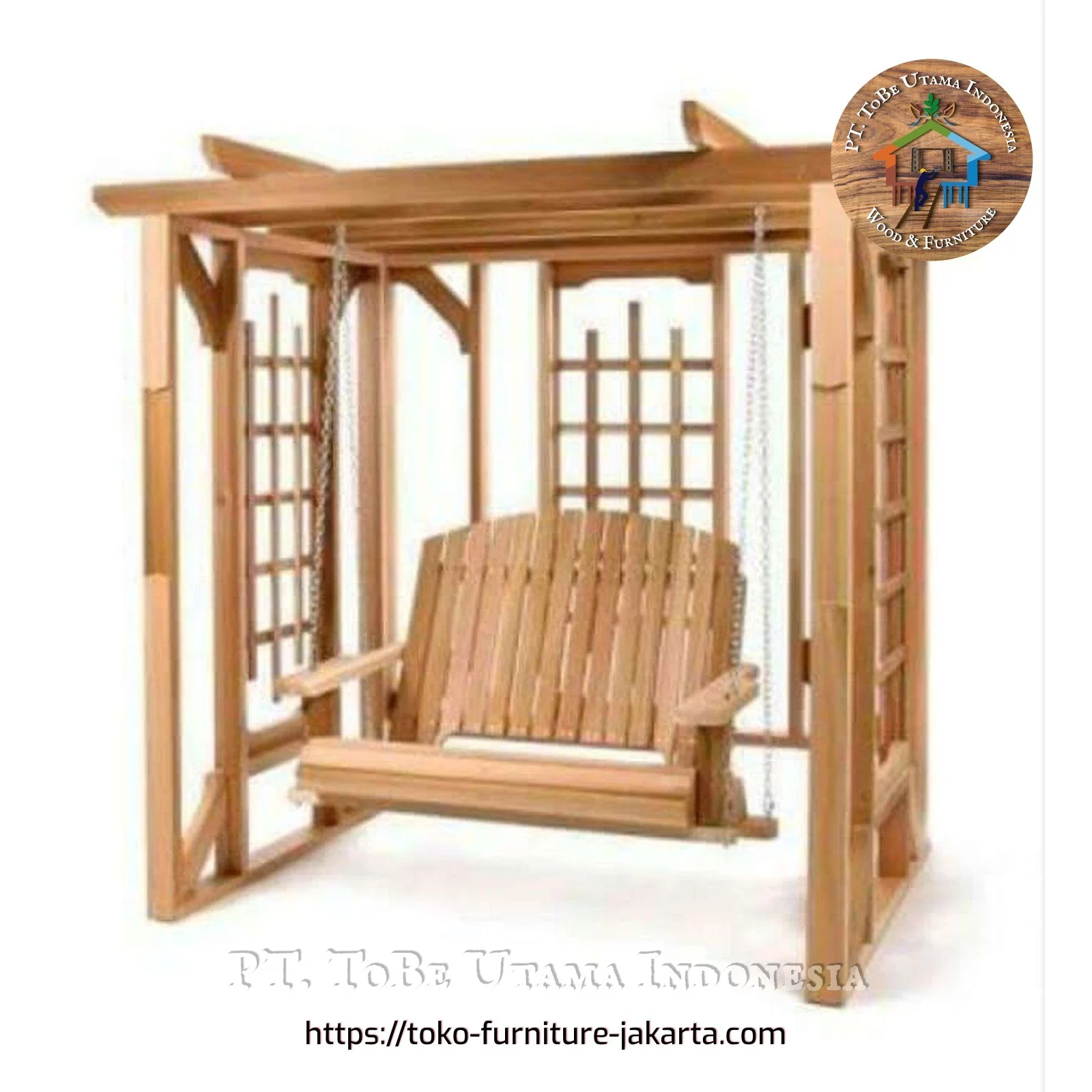 Taman - Ayunan: Ayunan Swing Chair di buat dari kayu jati (gambar 1 dari 1).