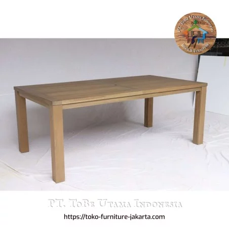 Dining Room - Dining Tables: KJ Teak Light Dining Table made of teakwood, mahogany wood (image 1 of 1).