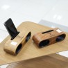 Accessories - Decoration: Phone Holder Speakers made of trembesi wood, acacia wood, mahogany wood, teakwood (image 1 of 18).