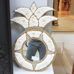 Accessories - Decoration: Decorative Mirrors of Lombok Shells 2 made of shell, glass (image 1 of 3).