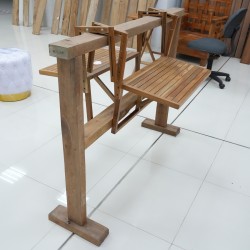 Outdoor - Balkon: Meja Flexible untuk Balkon di buat dari kayu jati (gambar 2 dari 8).
