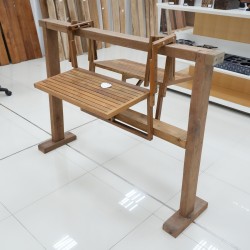 Outdoor - Balkon: Meja Flexible untuk Balkon di buat dari kayu jati (gambar 4 dari 8).