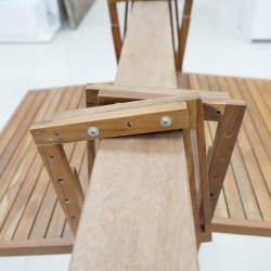 Outdoor - Balkon: Meja Flexible untuk Balkon di buat dari kayu jati (gambar 5 dari 8).
