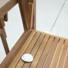 Outdoor - Balcony: Adjustable Hanging Balcony Railing Table made of teakwood (image 6 of 8).