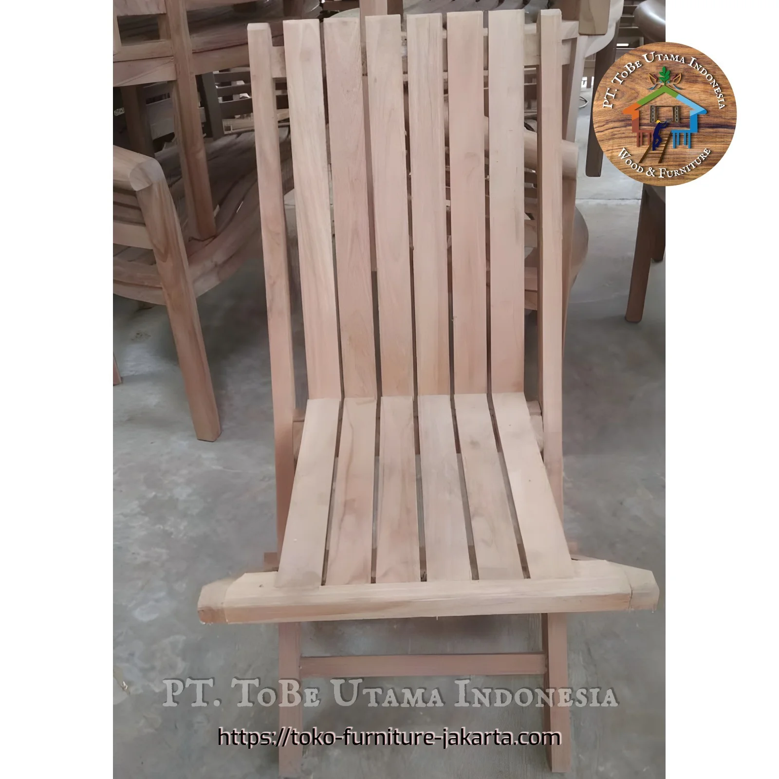 Taman - Furniture Kayu Jati: Kursi Lipat Minimalis (gambar 1 dari 5).