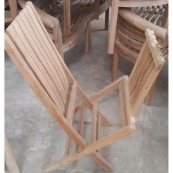 Taman - Furniture Kayu Jati: Kursi Lipat Minimalis (gambar 4 dari 5).