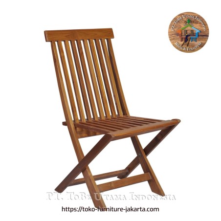 Garden - Teak: Folding Chair Polished made of teakwood (image 1 of 2).