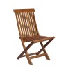Garden - Teak: Folding Chair Polished made of teakwood (image 1 of 2).