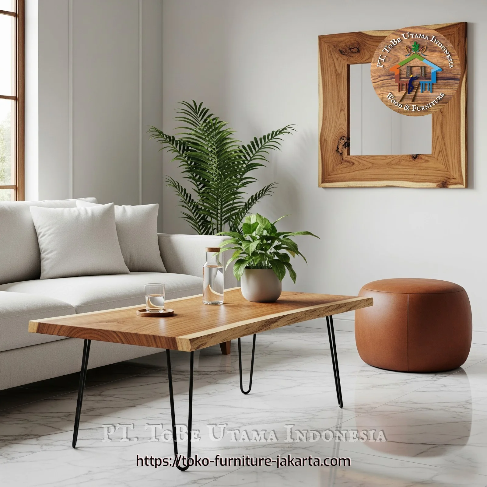 Living Room - Coffee Tables: Live Edge Coffee Table Hairpin Legs (image 1 of 4).