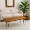 Living Room - Coffee Tables: Live Edge Coffee Table Hairpin Legs (image 2 of 4).
