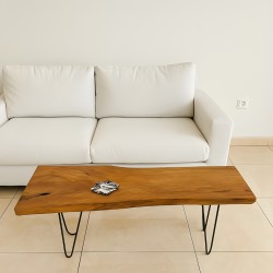 Ruang Keluarga - Meja Kecil: Meja Sofa Kaki Besi Hairpin (gambar 4 dari 4).