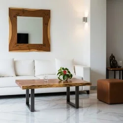 Living Room - Coffee Tables: Live Edge Coffee Table Hollow Legs (image 2 of 3).