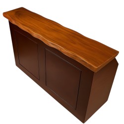 Dining Room: Kitchen Bar Table Minimalist Mahogany (image 1 of 3).