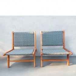 Living Room: Outdoor Accent Rattan Chair Synthetic (image 3 of 6).