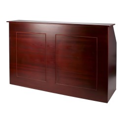 Dining Room: Kitchen Bar Table Minimalist Mahogany (image 2 of 3).