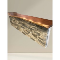 Ruang Makan: Kayu Solid Surface Top Table Akasia (gambar 3 dari 5).