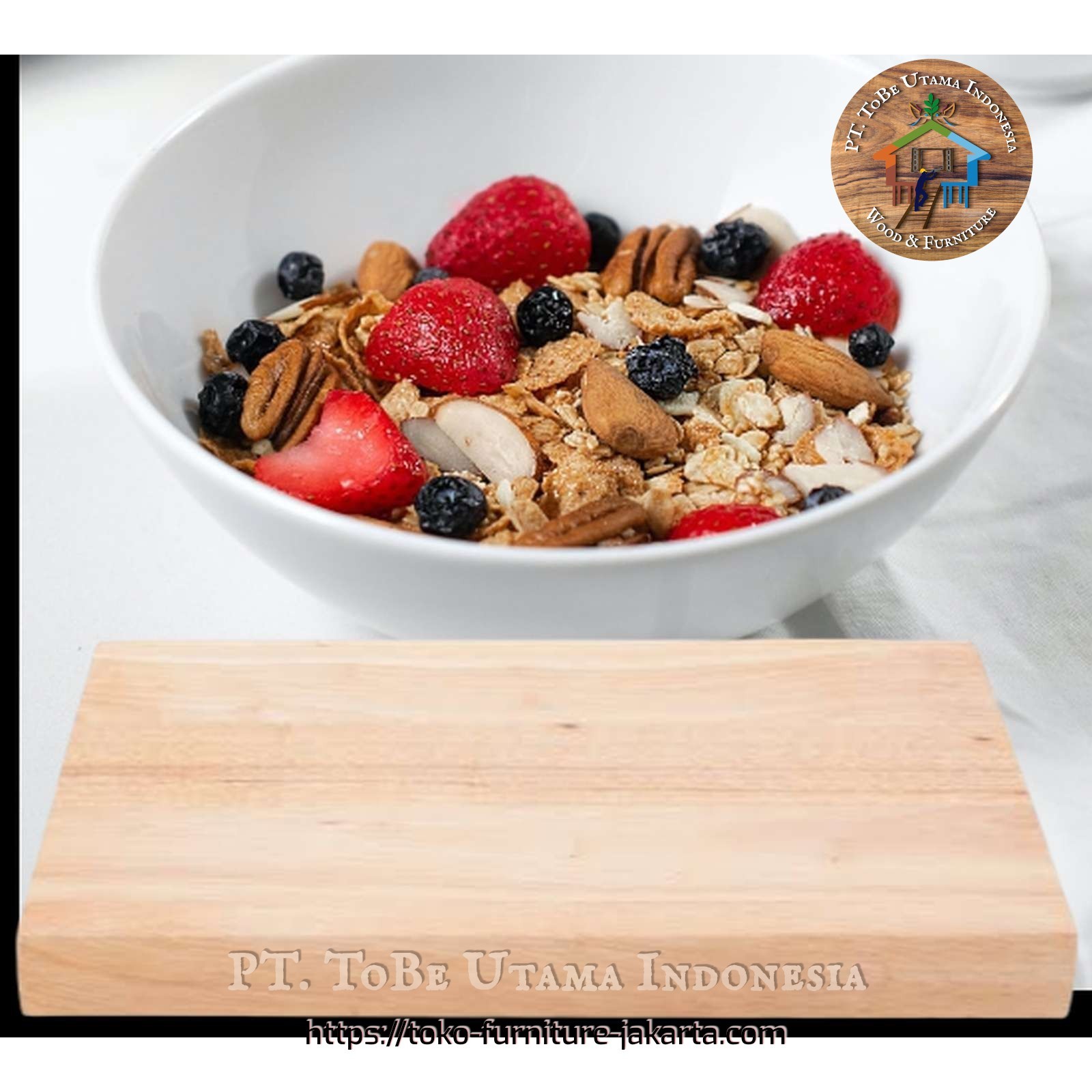 Kitchenware: Bowl Placemat Mahogany made of mahogany wood (image 1 of 1).