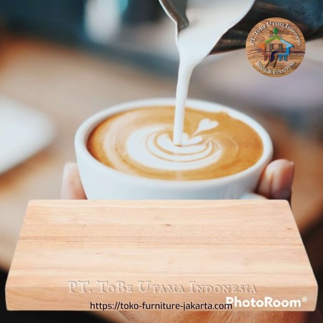 Kitchenware: Coffee Placemat made of mahogany wood, acacia wood (image 1 of 1).