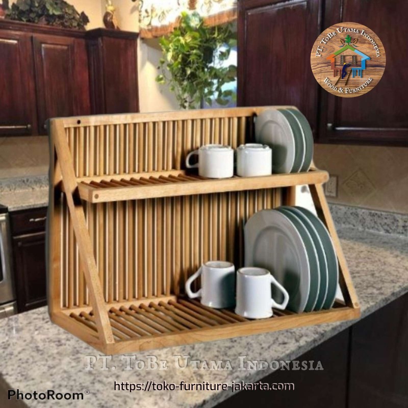 Dish Rack Decorative Wooden Wall, Wooden Over Sink Dish Rack