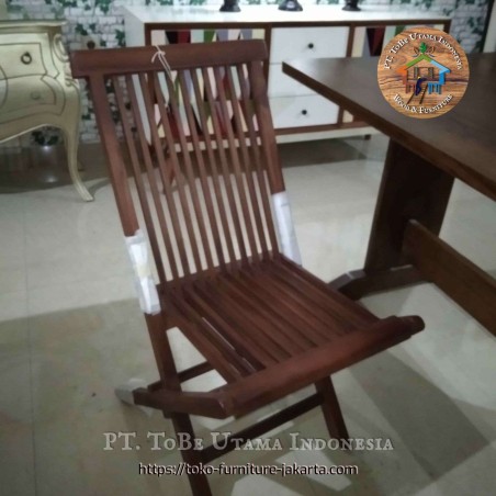 Living Room - Chairs: Folding Chair Teak Wood made of teakwood (image 1 of 1).