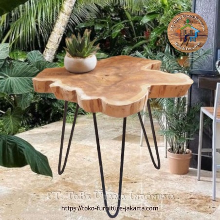 Living Room - Coffee Tables: Live Edge Coffee Table made of teakwood (image 1 of 1).