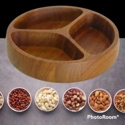 Kitchenware: Nuts Placemen made of teakwood, mahogany wood (image 1 of 2).
