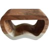 Ruang Keluarga - Kursi: Shield Stool di buat dari kayu trembesi (gambar 1 dari 1).
