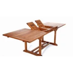 Teras - Meja: Meja extended 310 di buat dari kayu jati (gambar 1 dari 1).