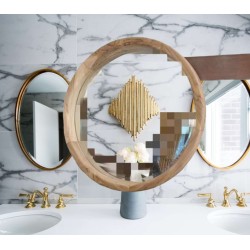 round bathroom mirror