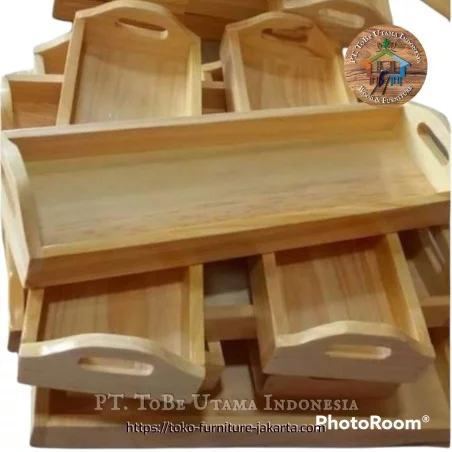 Kitchenware: Sushi Food Trays made of teakwood, mahogany wood (image 1 of 1).