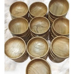 Kitchenware: Teak Bowls made of teakwood (image 2 of 2).