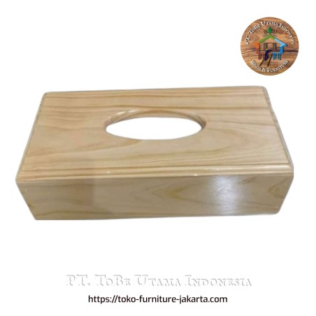 Accessories: Tissue Box made of mahogany wood, acacia wood (image 1 of 1).
