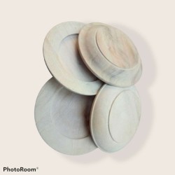 Kitchenware: Wooden Plates made of teakwood, mahogany wood (image 2 of 2).
