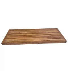 Bathroom: Portable Wooden Mat made of teakwood (image 4 of 4).