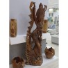 Art: Bali Dancer Wood Statue made of trembesi wood (image 4 of 5).