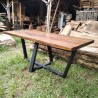 Trembesi Meeting Table With Iron Legs 1/4