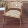 Living Room - Chairs: Rattan Dining Chair R made of teakwood, rattan (image 1 of 1).