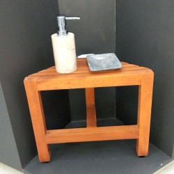 Bathroom: Bathroom Stool made of teakwood (image 6 of 7).