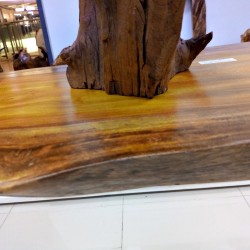 Terrace Tables: Natural Edge Jackfruit Wood Board made of jackfruit wood (image 2 of 2).
