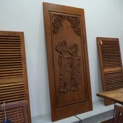 Pintu: Pintu Ukiran Wayang Kayu Jati di buat dari kayu jati (gambar 5 dari 8).