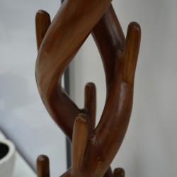 Accessories - Hangers: Hanger „Wood Spiral“ for Jackets made of trembesi wood (image 3 of 5).