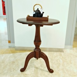 Living Room - Coffee Tables: Round Small Table of Betawi made of teakwood (image 15 of 15).