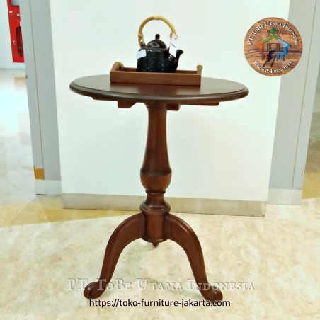 Meja Kopi Bundar klasik Betawi