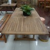 Terrace Tables: Garden Teak Dining Table Square made of teakwood (image 4 of 4).