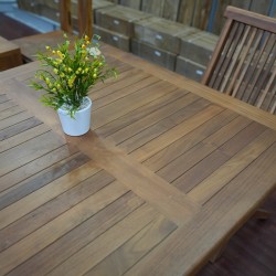 Garden - Teak: Garden Folding Table made of teakwood (image 4 of 5).